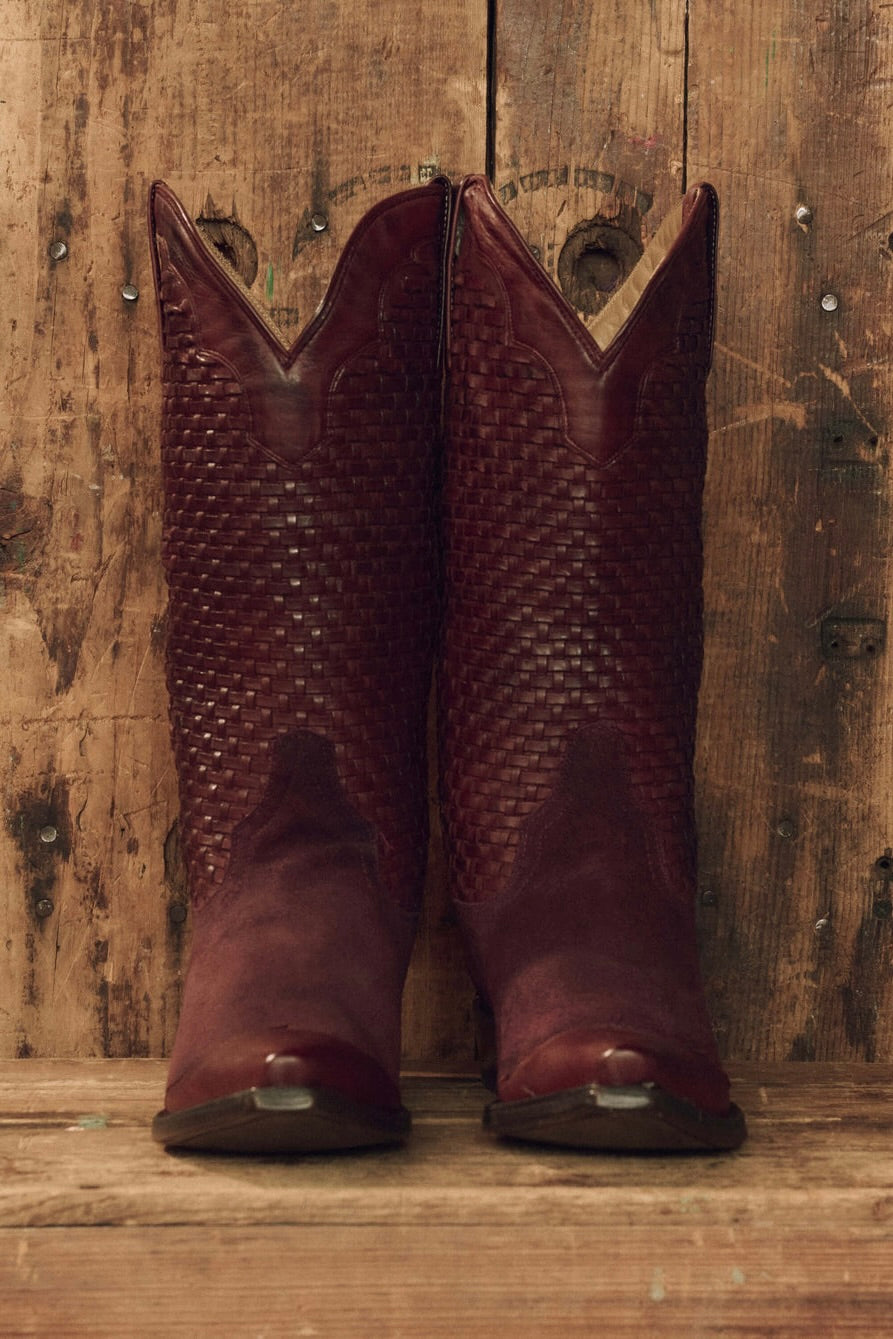 THE BASKET WEAVE COWBOY BOOT