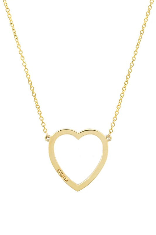 GRAND COLLIER CŒUR OUVERT TURQUOISE