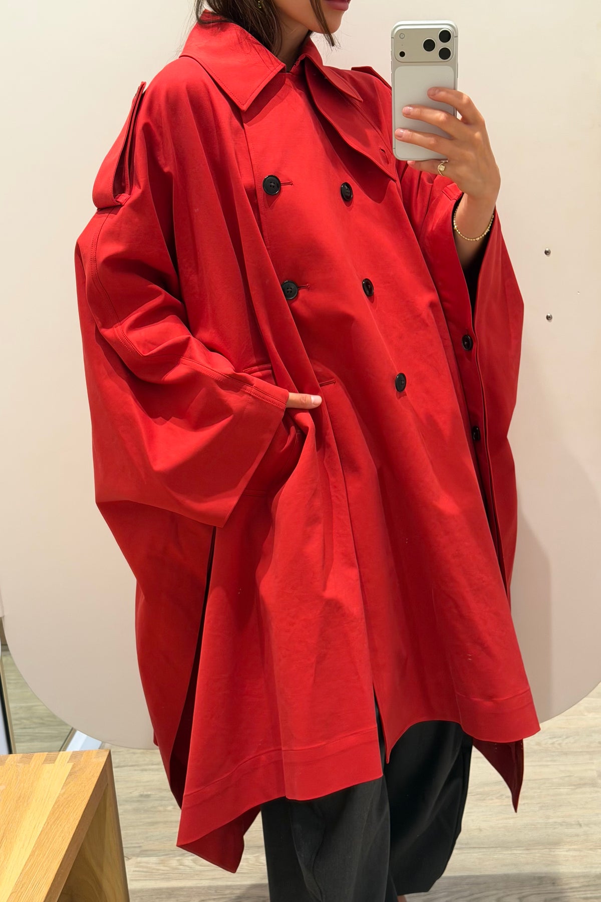 CAPE TRENCH COAT
