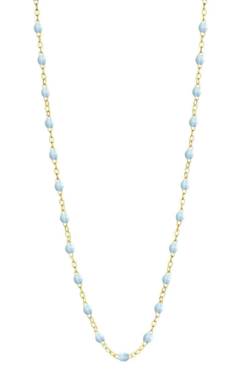 COLLIER CLASSIQUE GIGI 45 CM BLEU LAYETTE