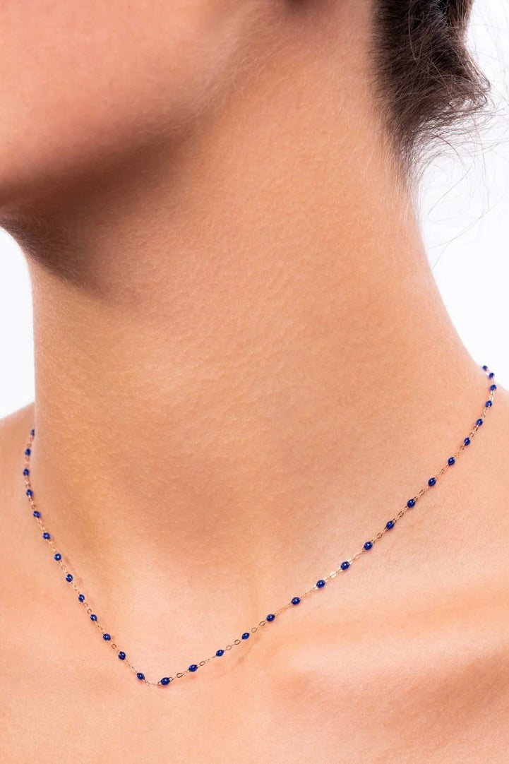 COLLIER GIGI CLASSIQUE 16" EN LAPIS