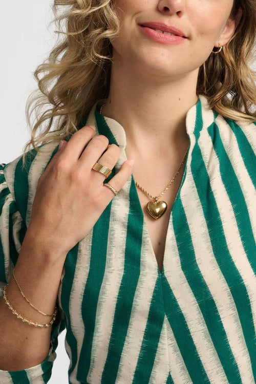 XL HELIUM HEART PENDANT NECKLACE