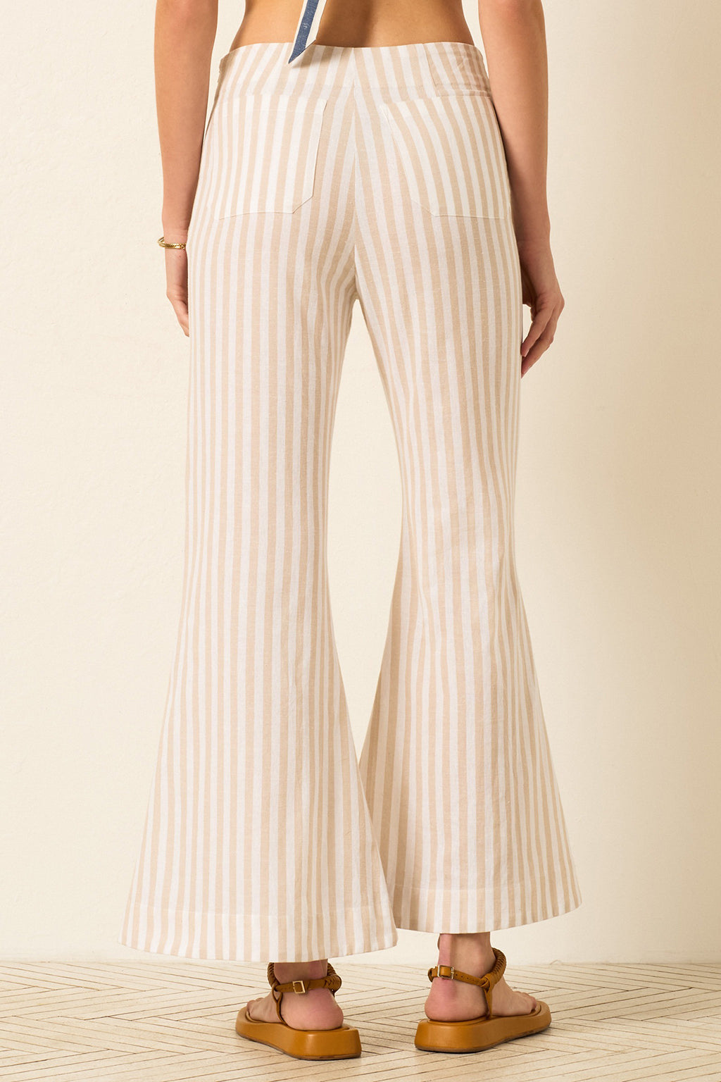 FARAH SAND STRIPE PANT