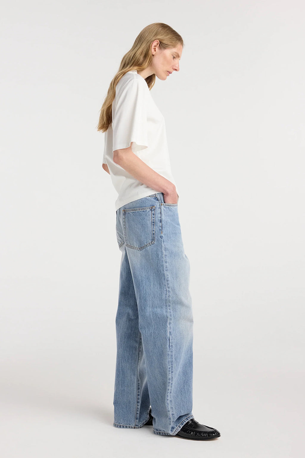 OVERSIZED COTTON SILK T-SHIRT