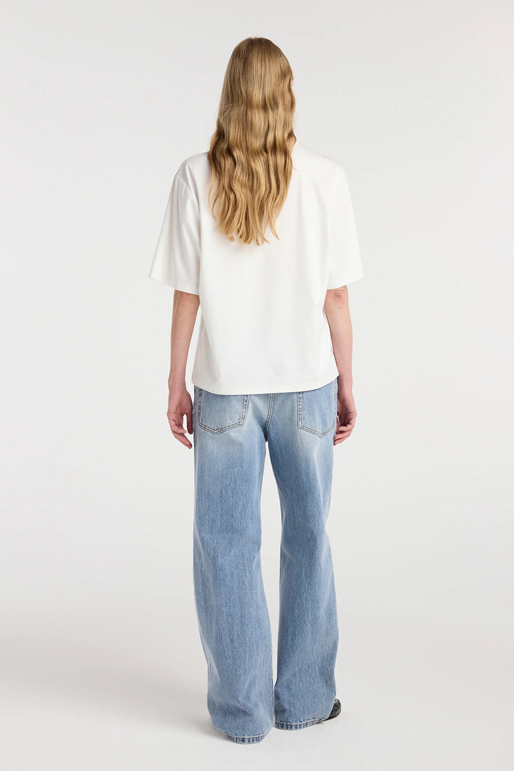 OVERSIZED COTTON SILK T-SHIRT