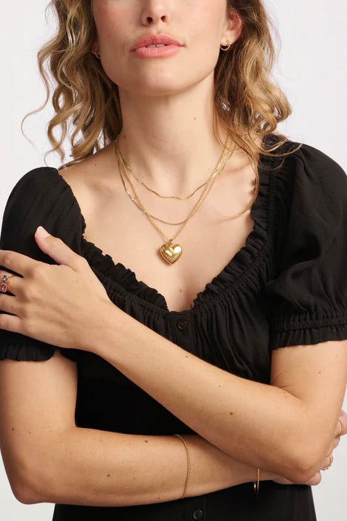 XL HELIUM HEART PENDANT NECKLACE