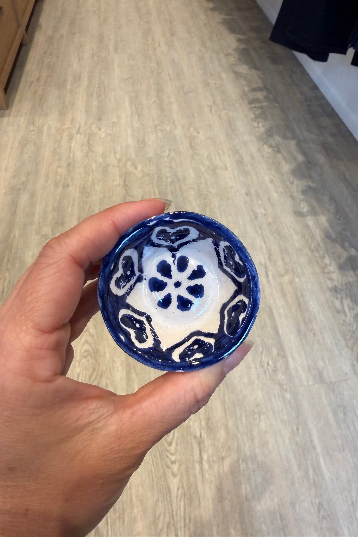MINI CLAY BOWL IN DARK BLUE