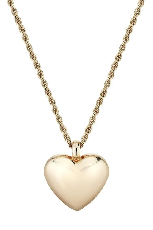 XL HELIUM HEART PENDANT NECKLACE