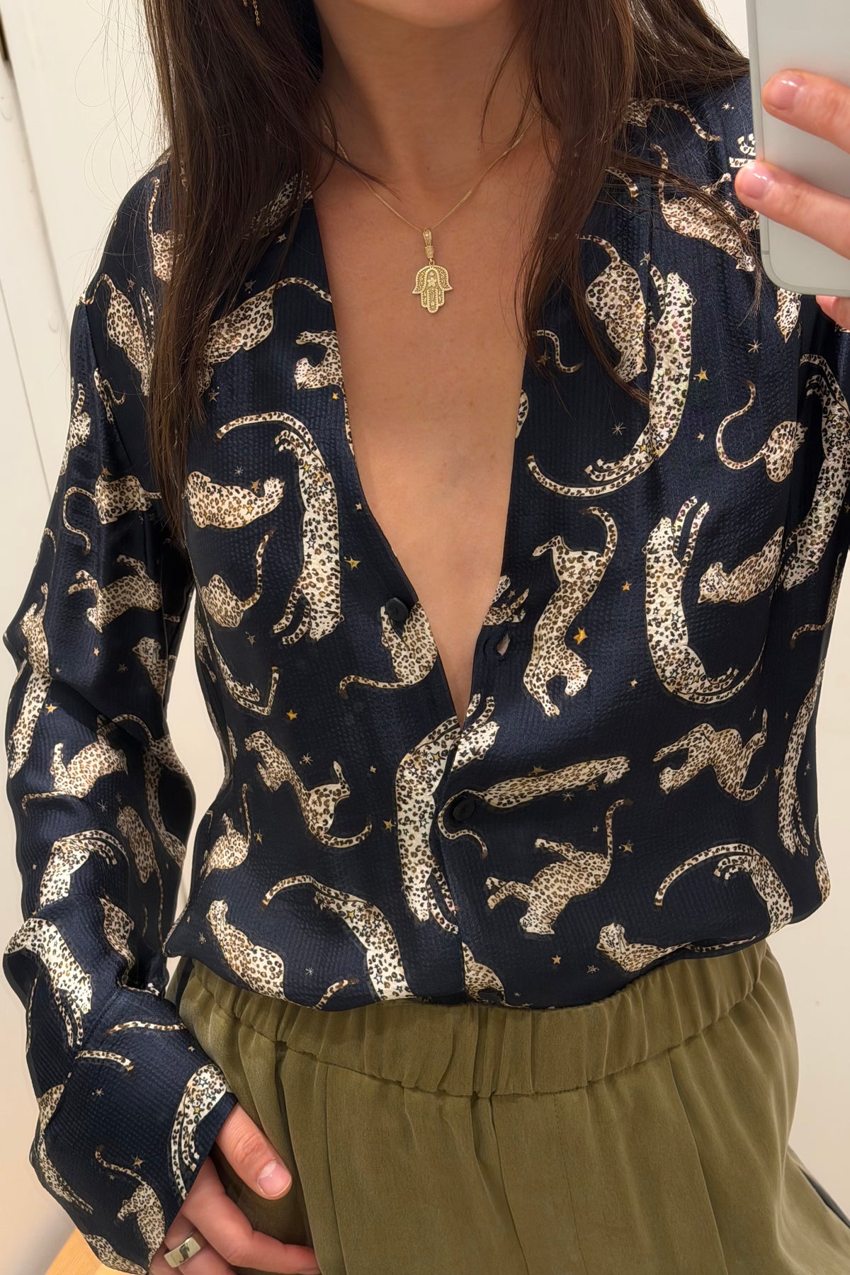 ROYAL LEOPARD BLOUSE