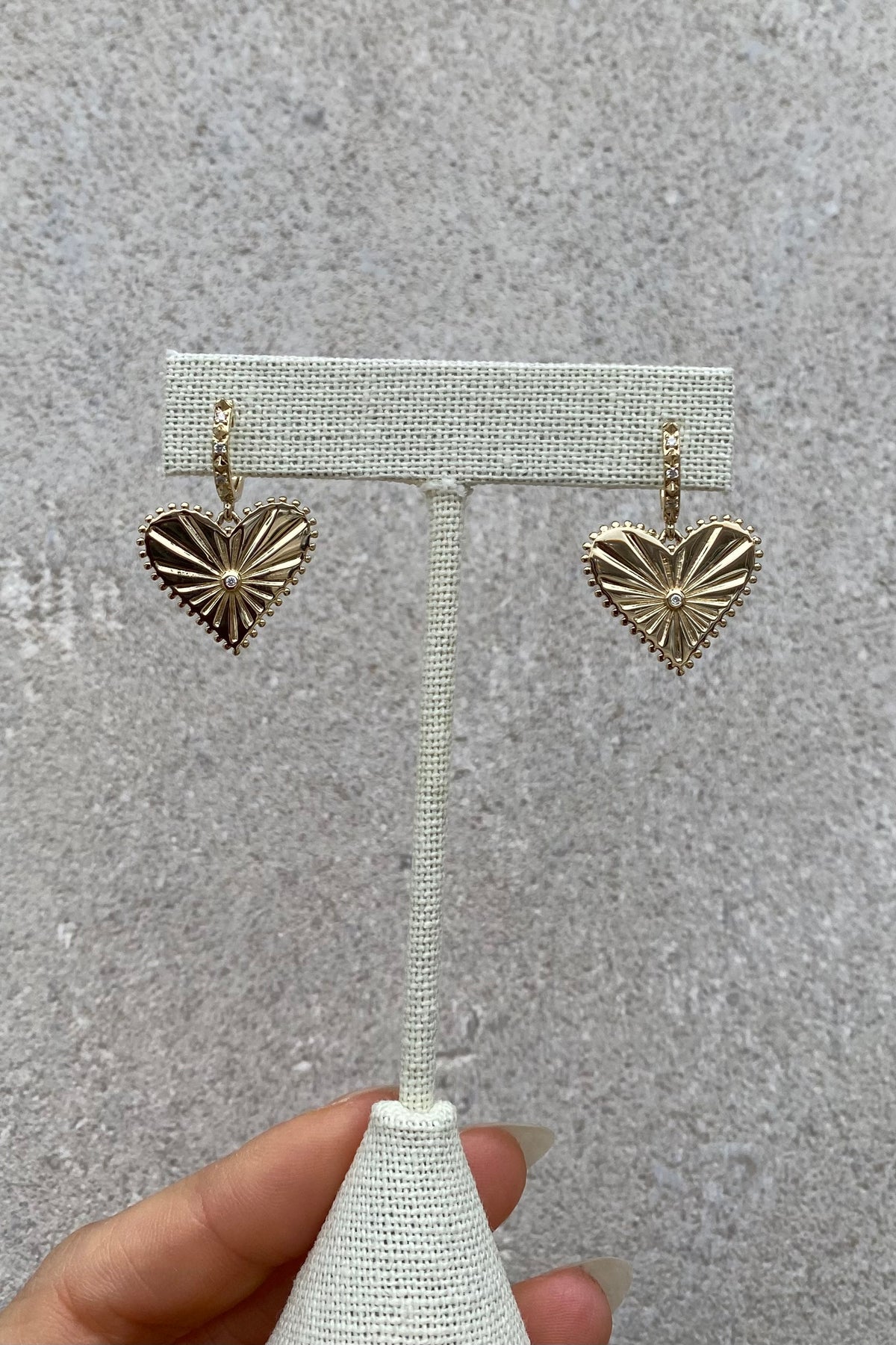 Boucles d'oreilles cœur Mini Pour Toujours
