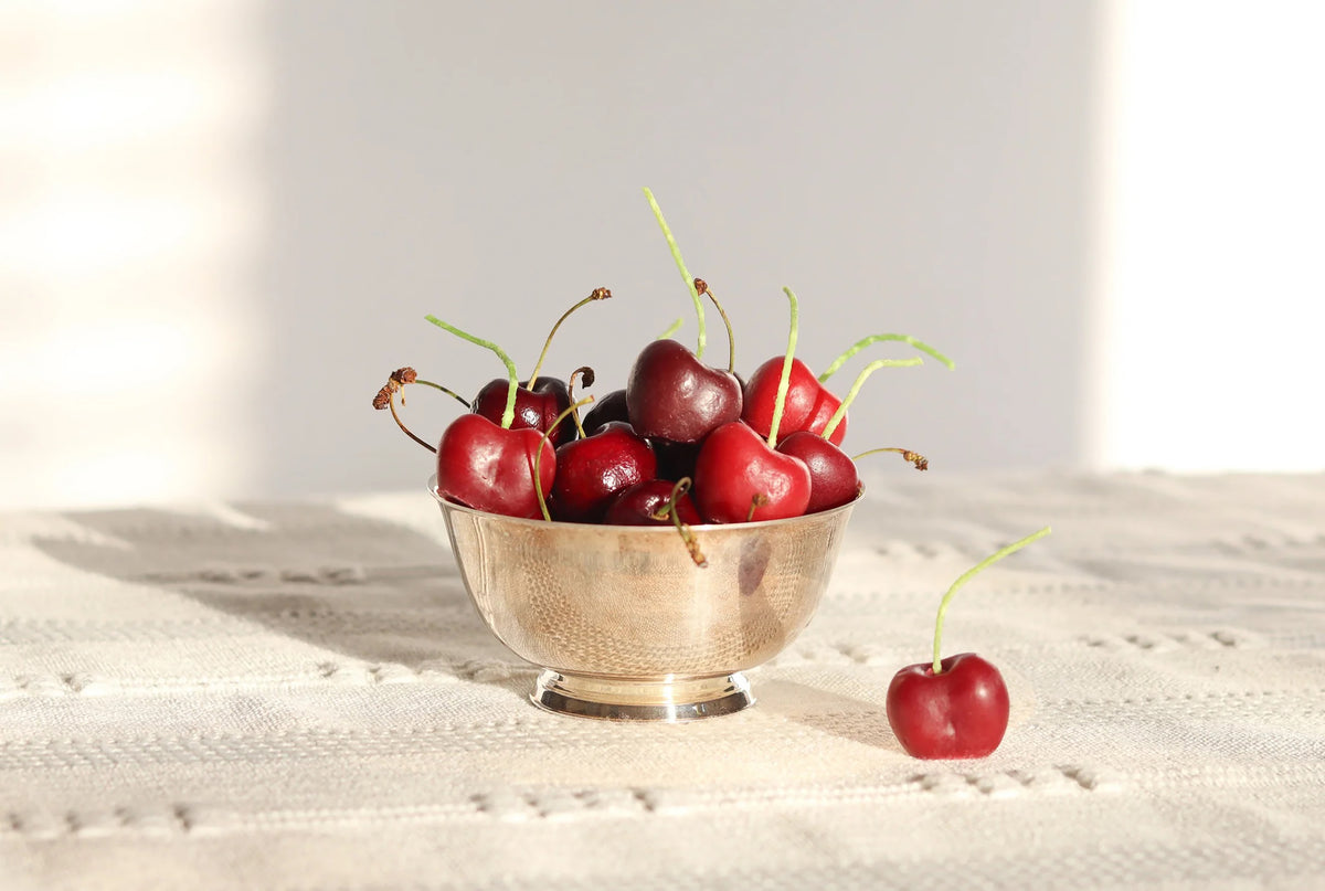 DARK RED CHERRY BIRTHDAY CANDLES - SET OF 10