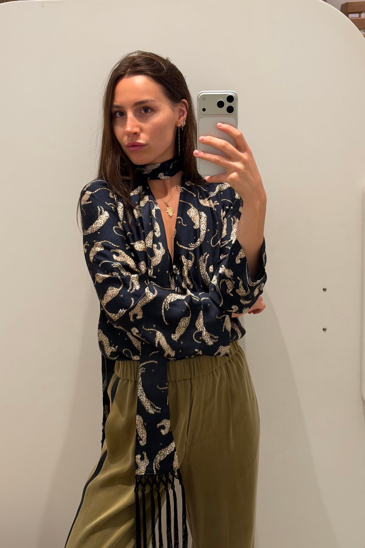 ROYAL LEOPARD BLOUSE