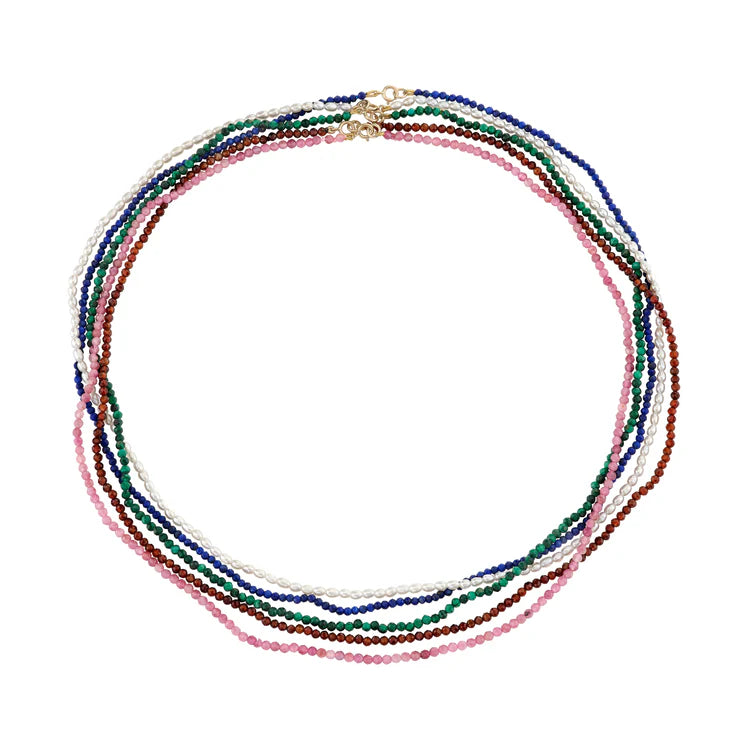 COLLIER PERLÉ PETITE MALACHITE
