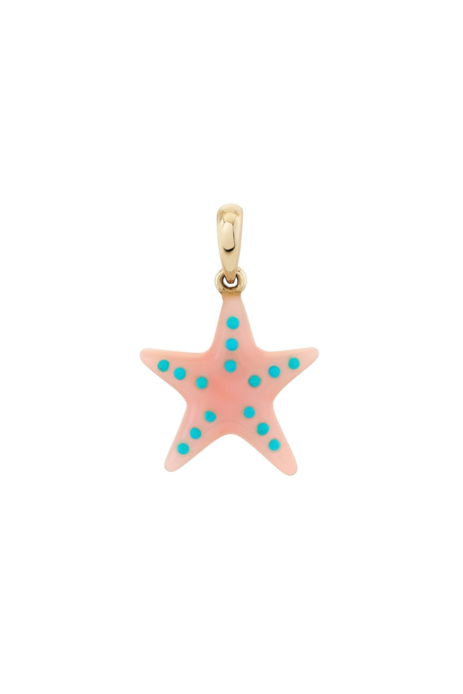 TURQUOISE AND OPAL STARFISH PENDANT