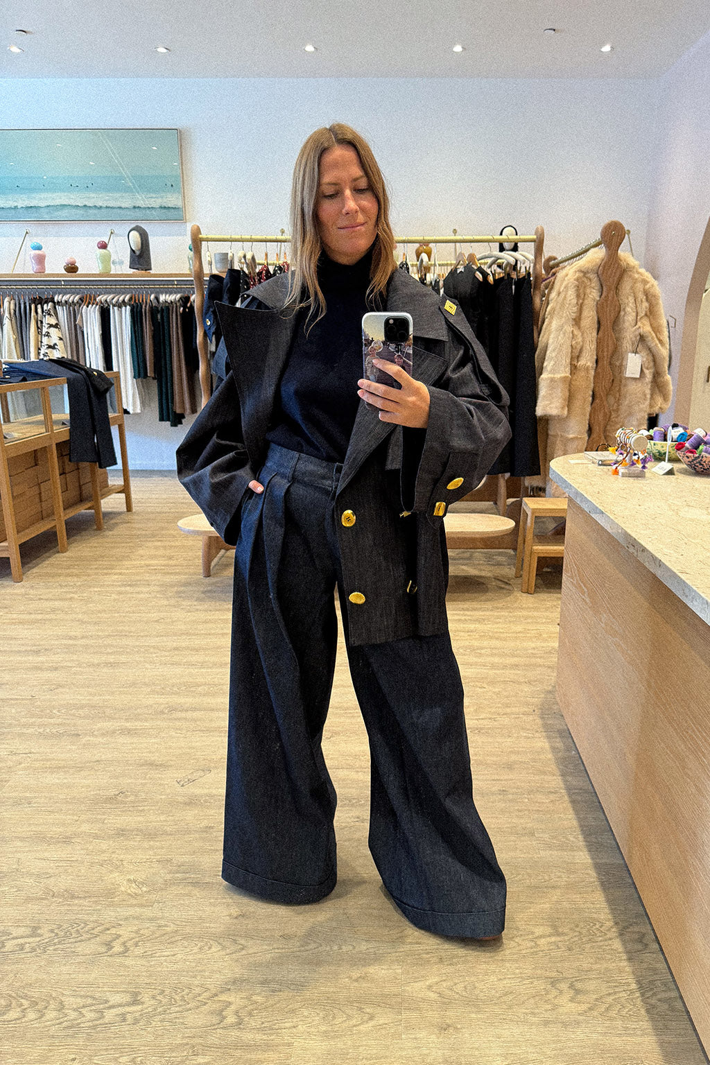 MILA DENIM TROUSER