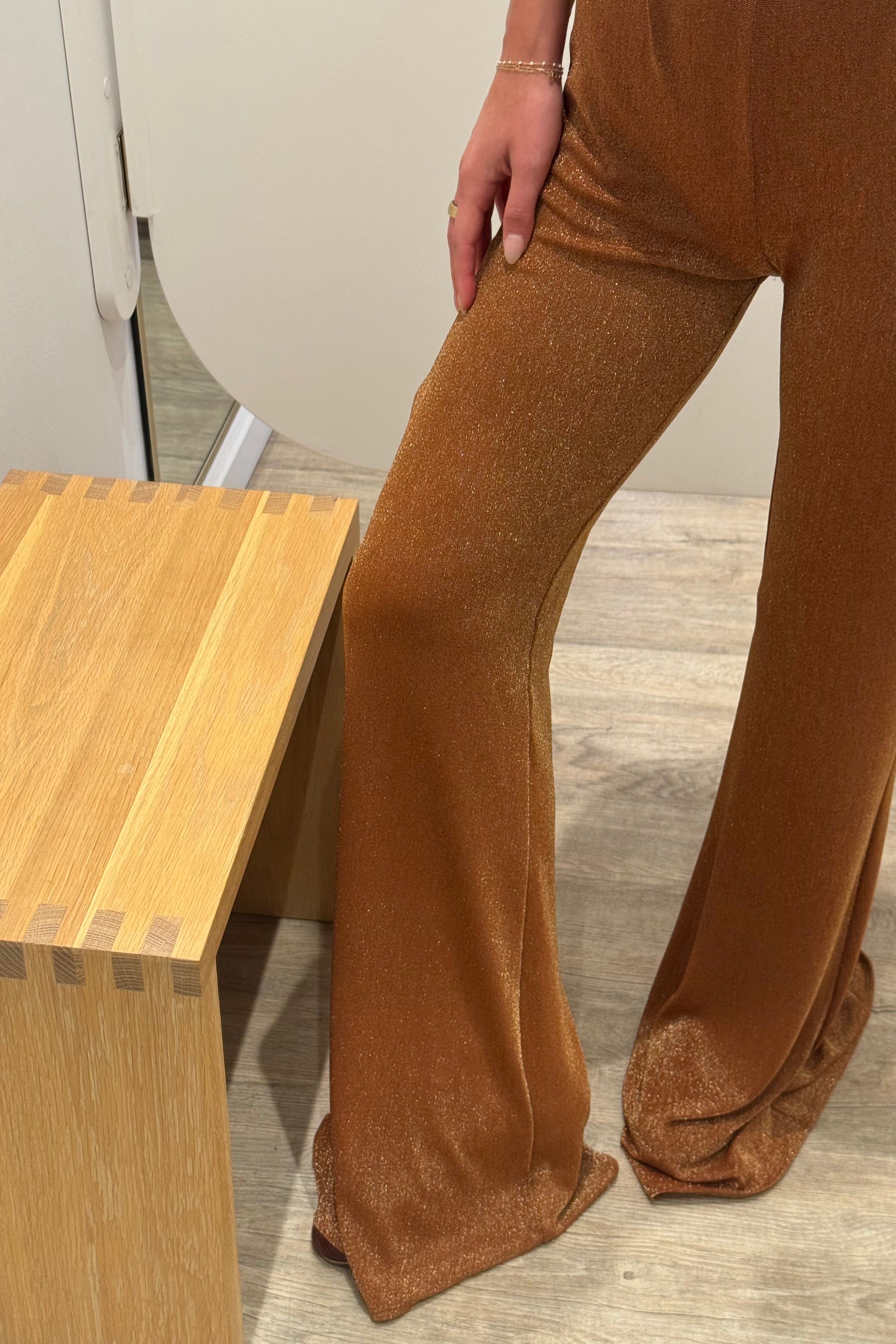 LUREX JERSEY PANTS