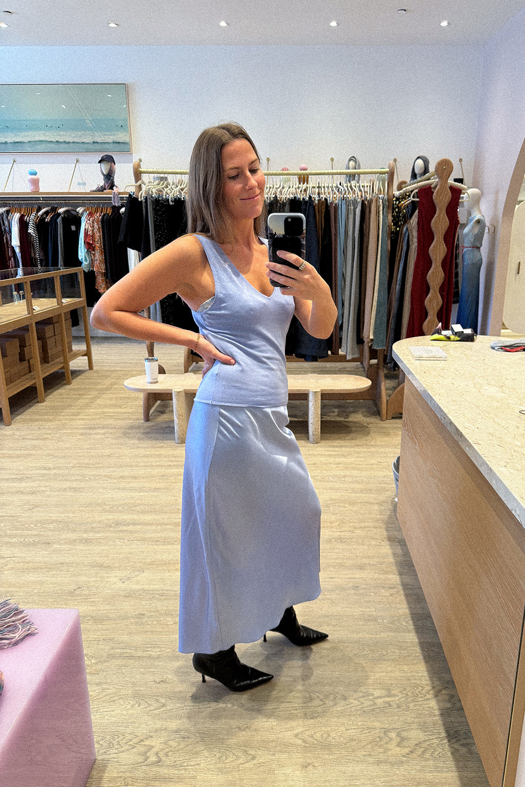 ADDYSON V-NECK LAYERING TANK