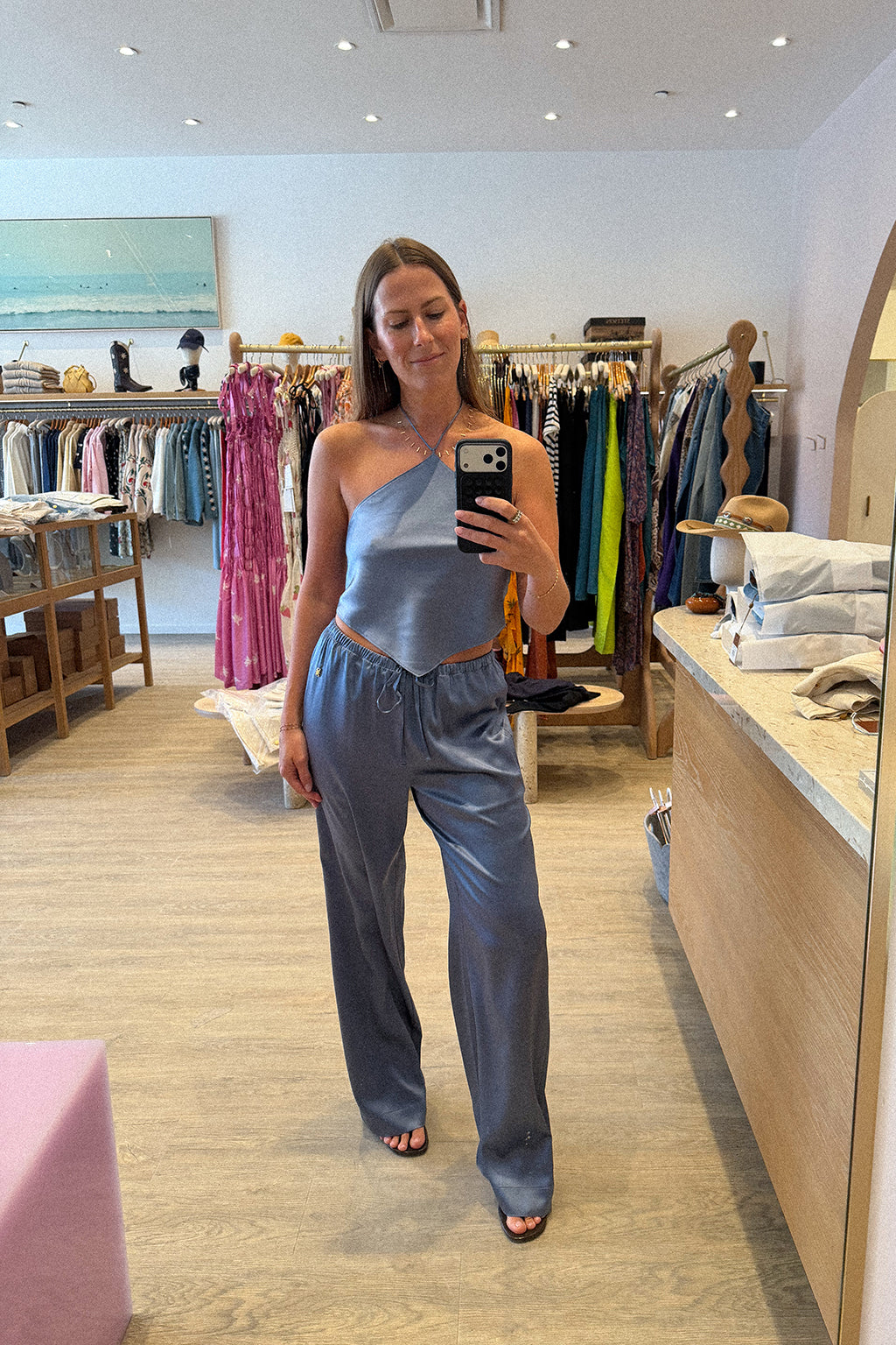 PANTALON EN SOIE BRODY
