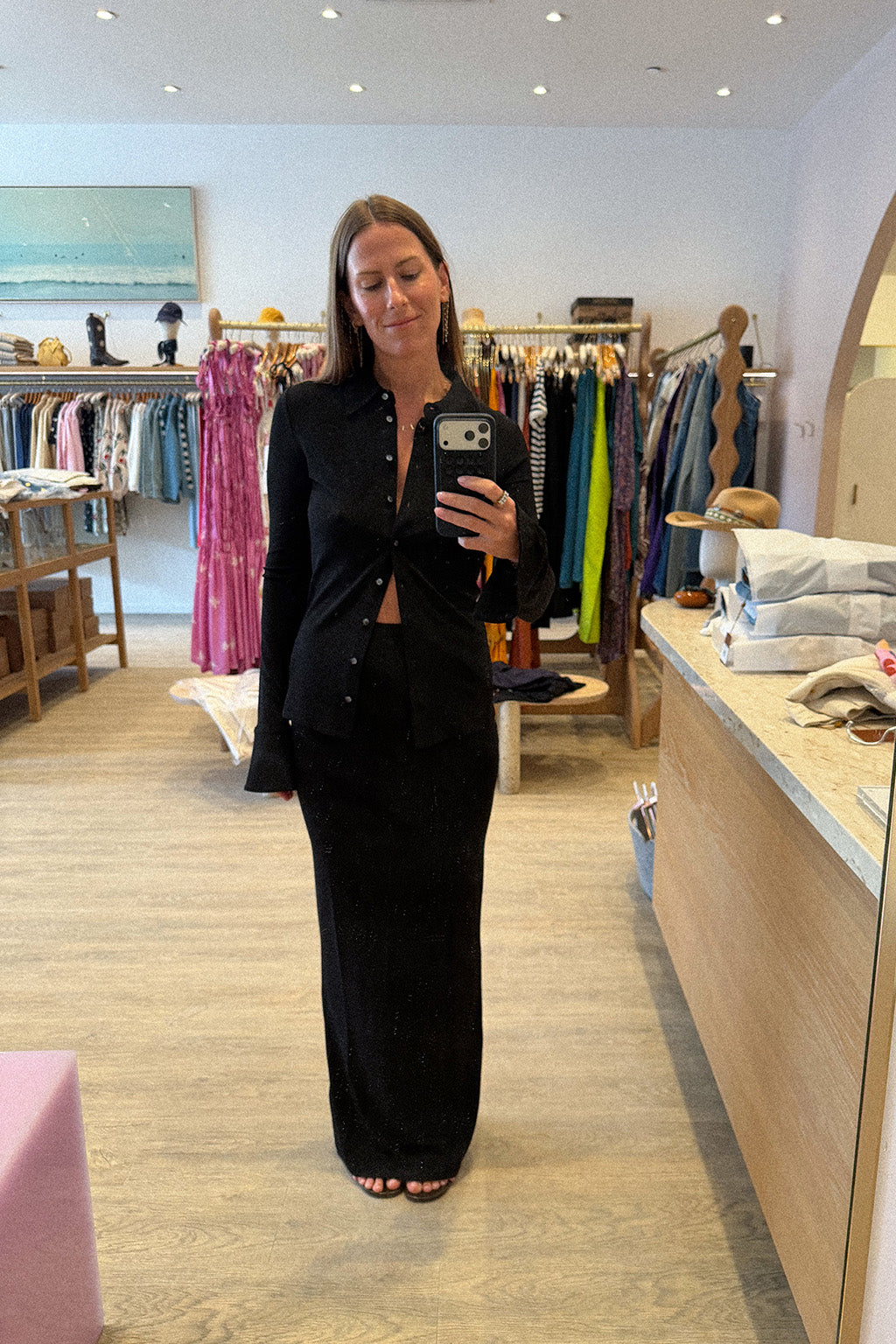 EMMA MATTE JERSEY SKIRT