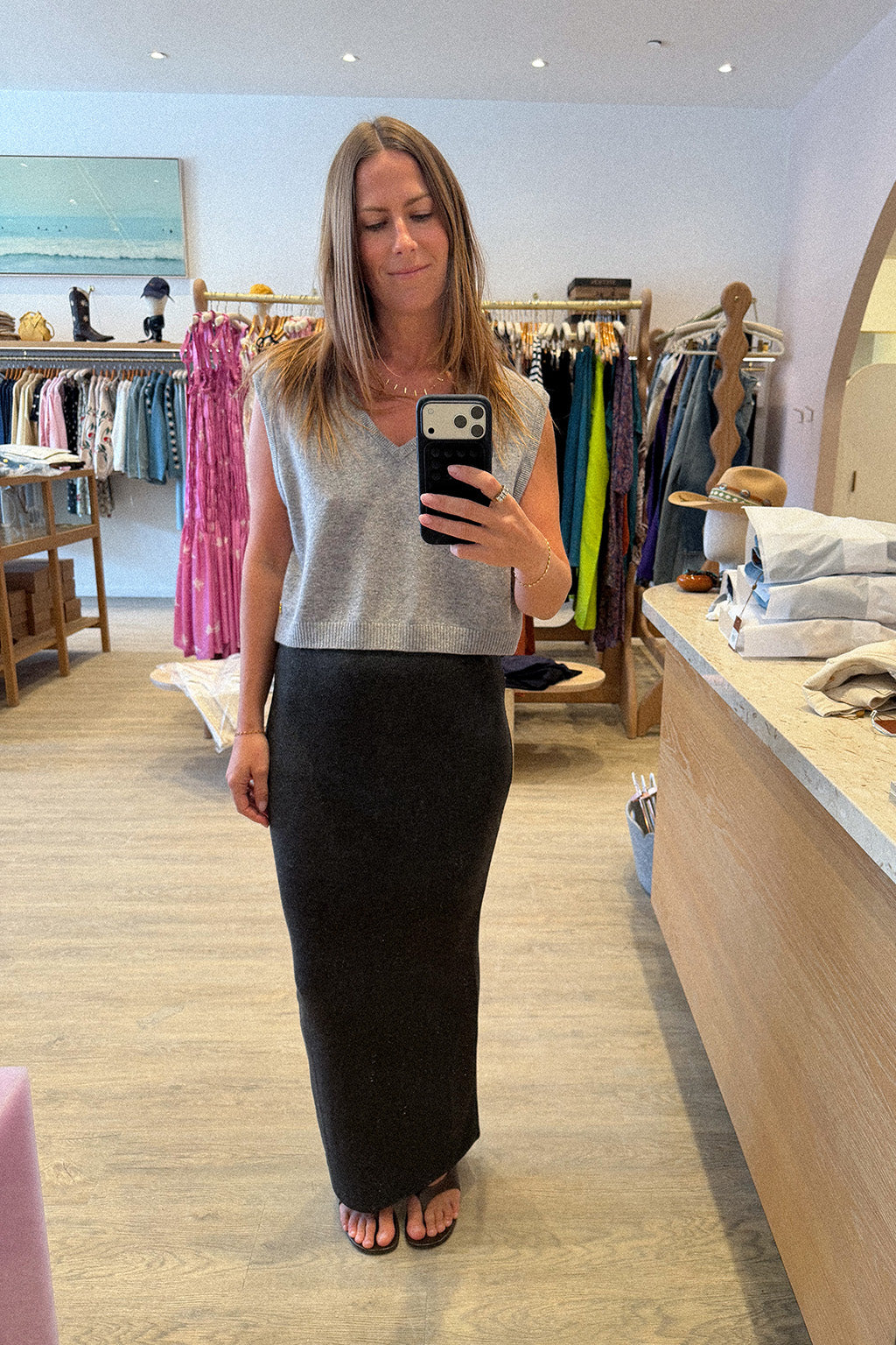 EMMA MATTE JERSEY SKIRT