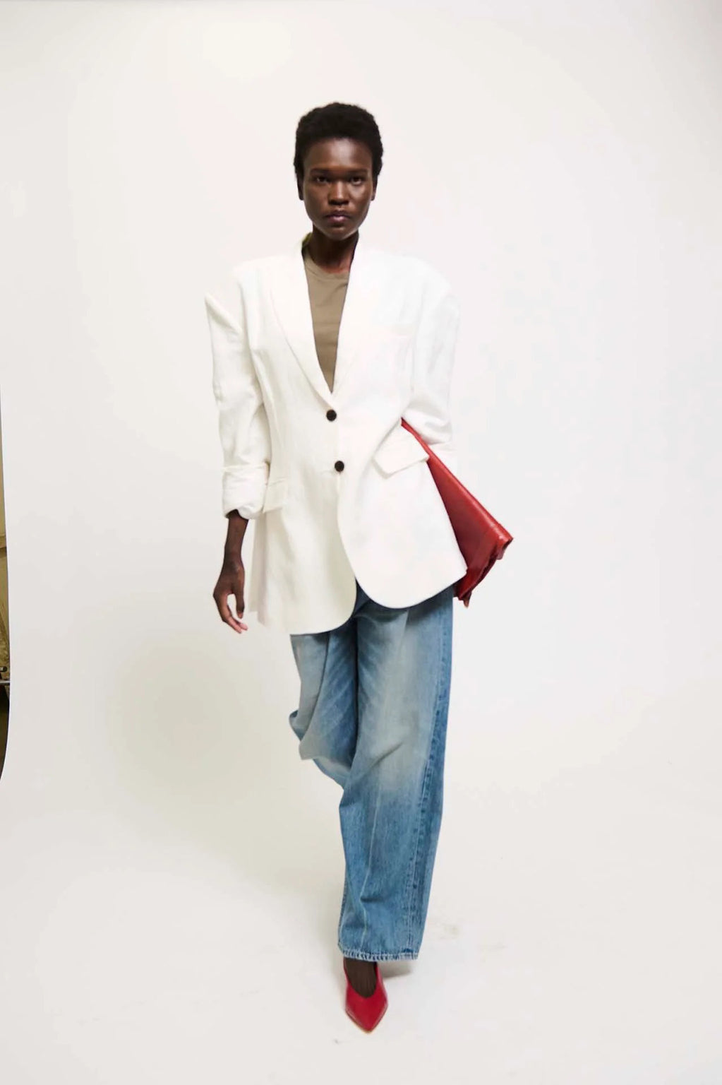 OVERSIZED LINEN BLAZER
