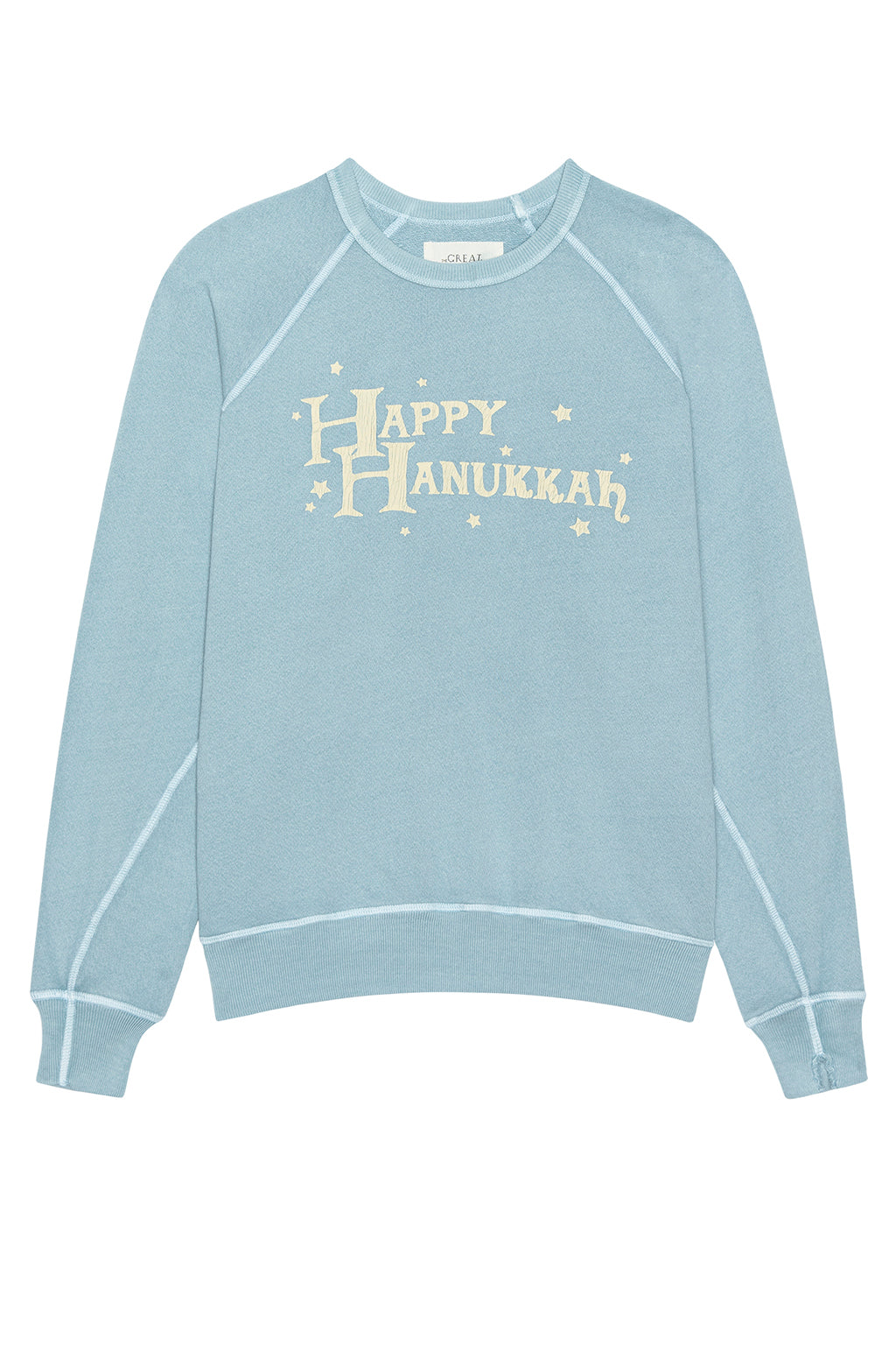 LE SWEAT-SHIRT UNIVERSITAIRE AVEC MOTIF HAPPY HANUKKAH