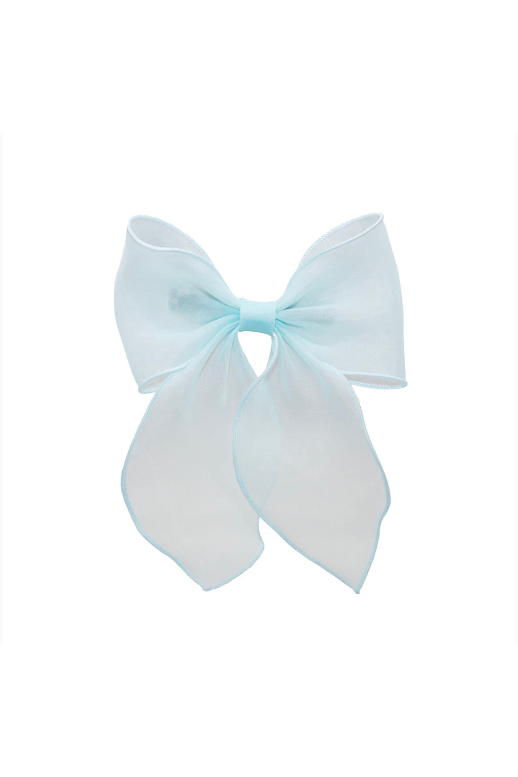 BOW BARRETTE IN LIGHT BLUE