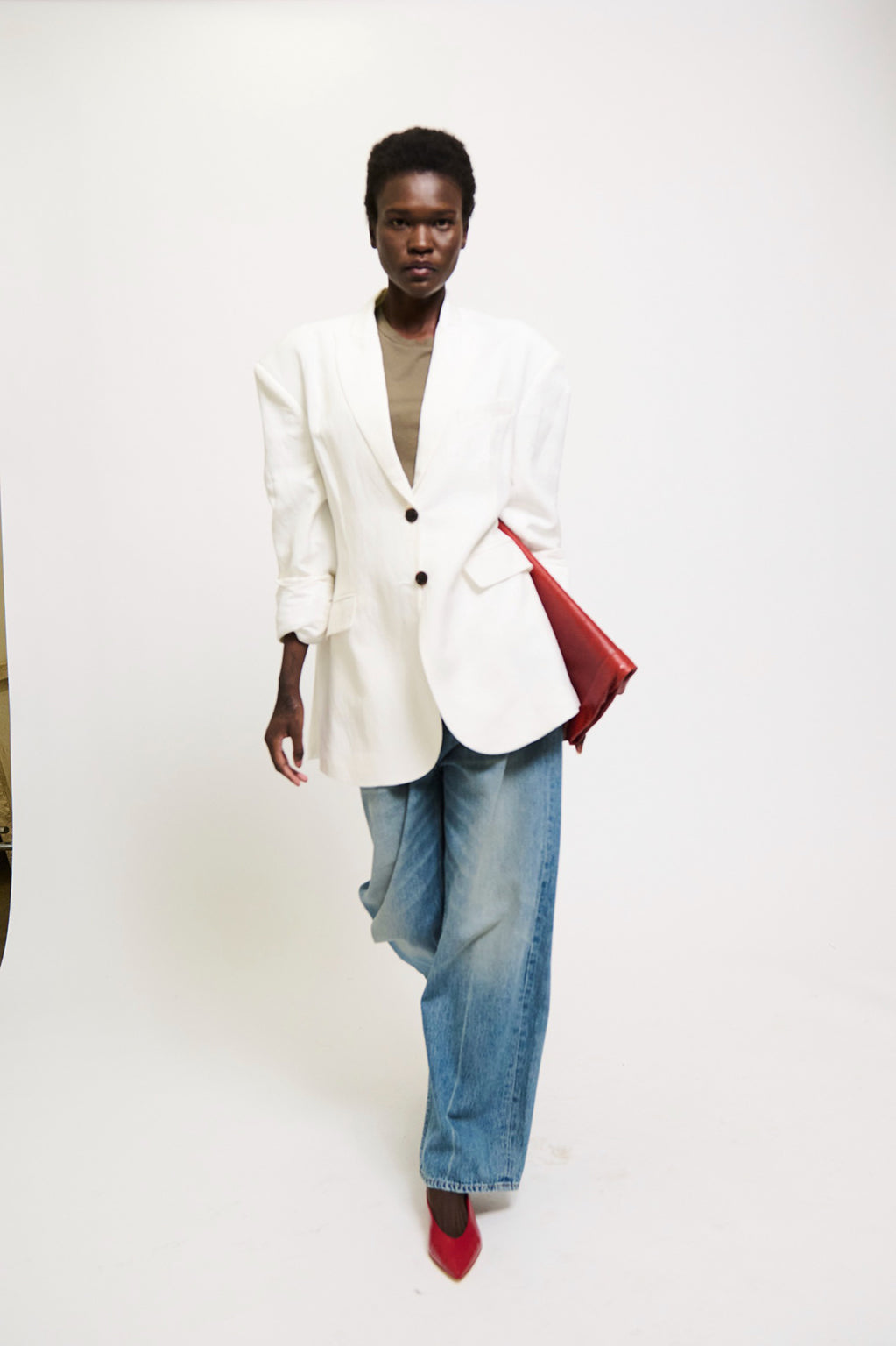 OVERSIZED LINEN BLAZER
