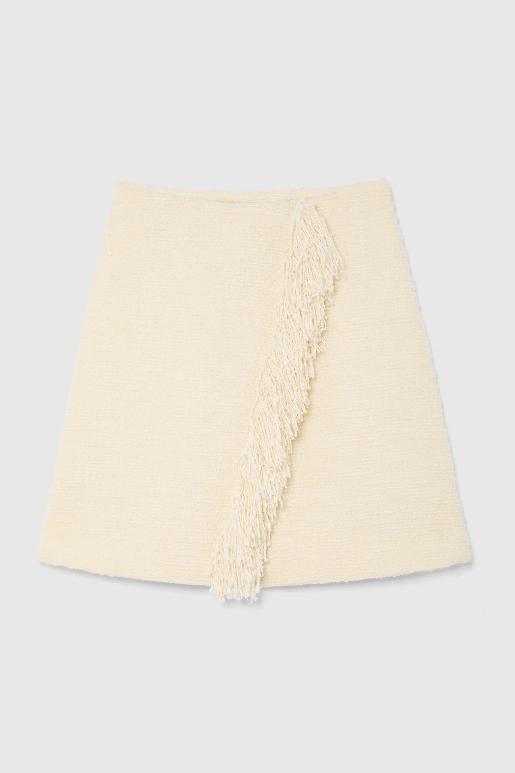 TWEED FRINGE MINI SKIRT