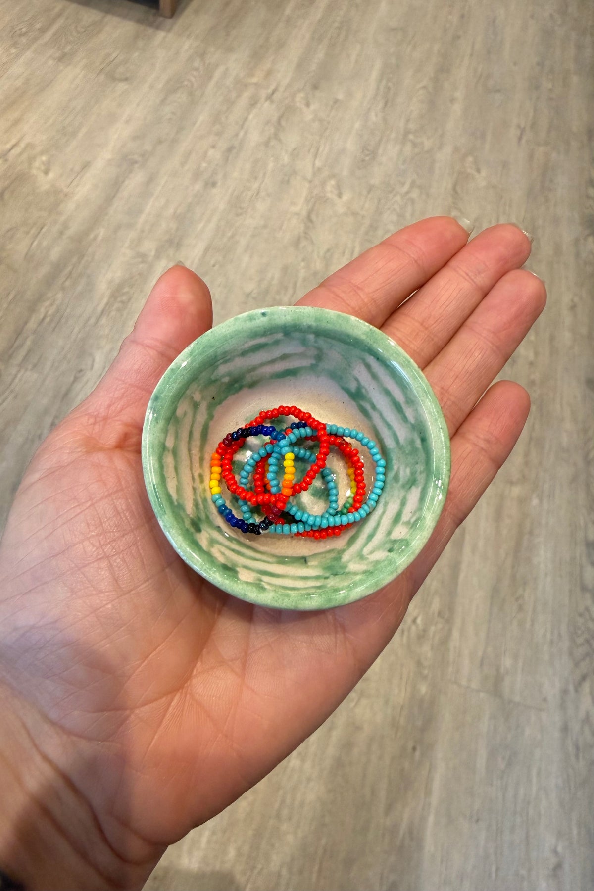 MINI CLAY BOWL IN PISTACHE