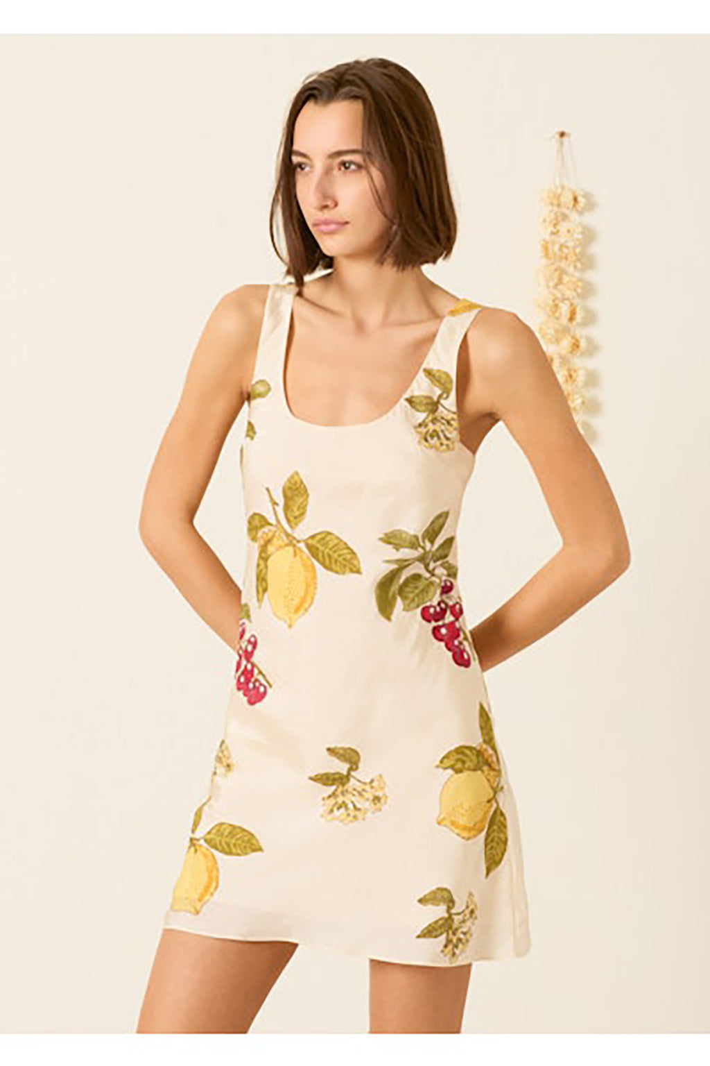 ADDIE FOUR FRUIT SILK DRESS