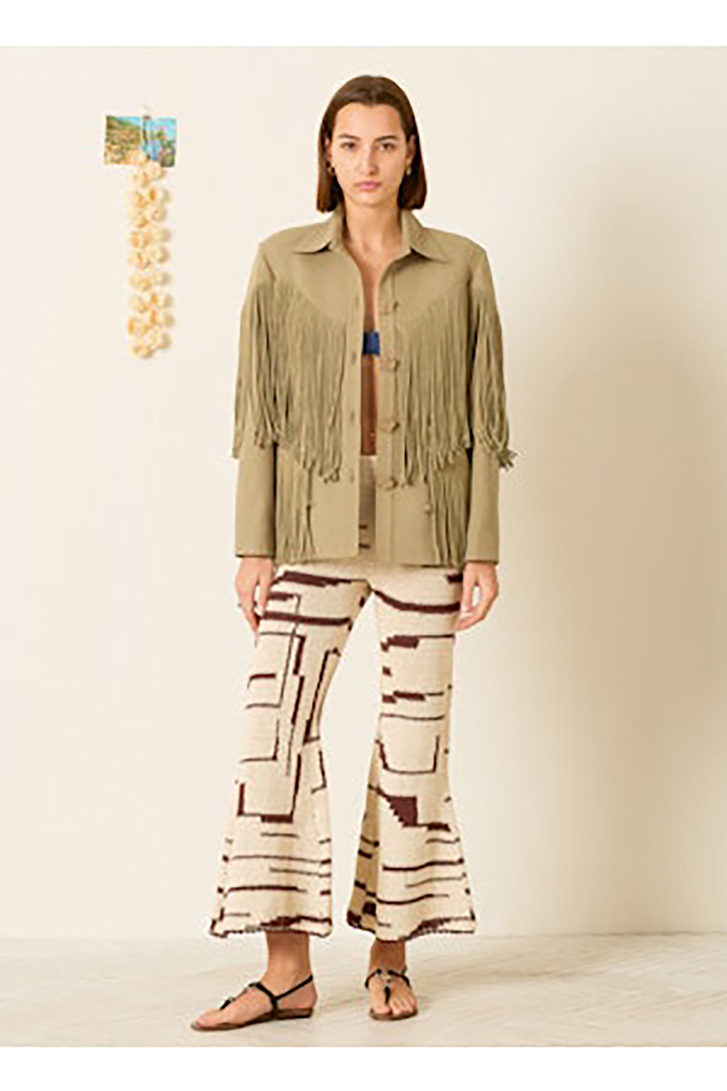 JUDE MOSS FRINGE JACKET