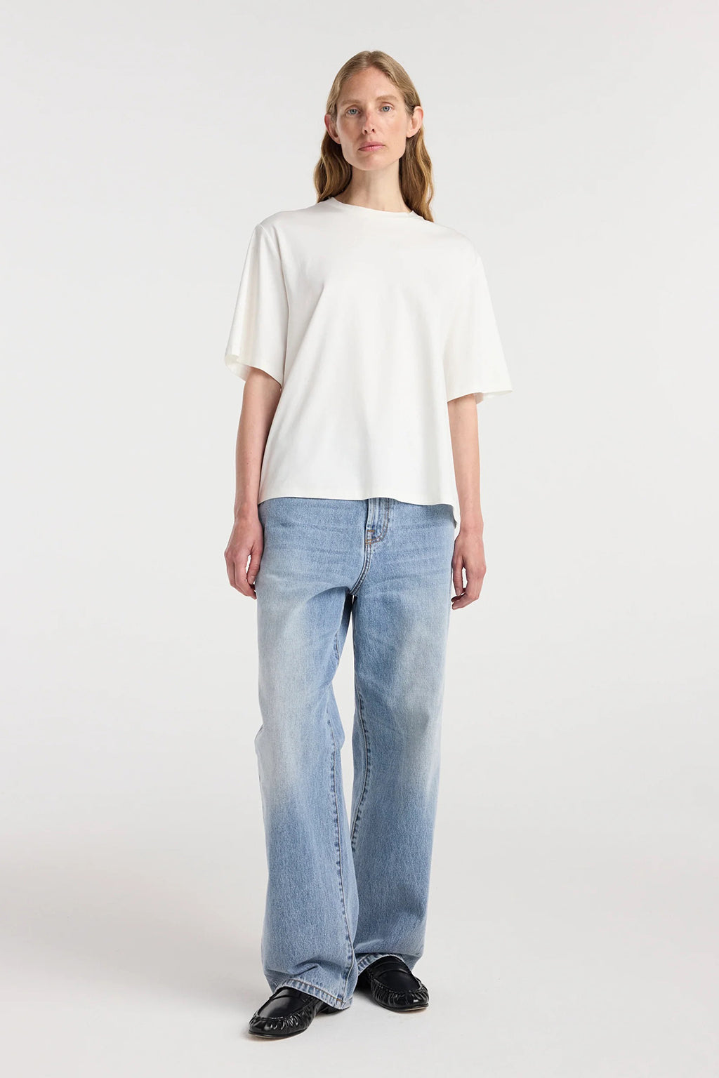 OVERSIZED COTTON SILK T-SHIRT