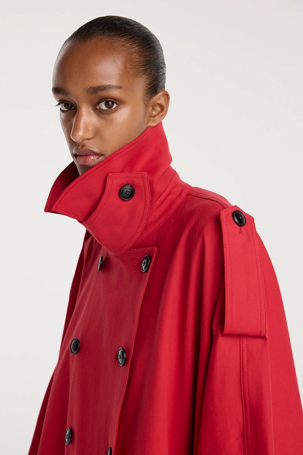 CAPE TRENCH COAT