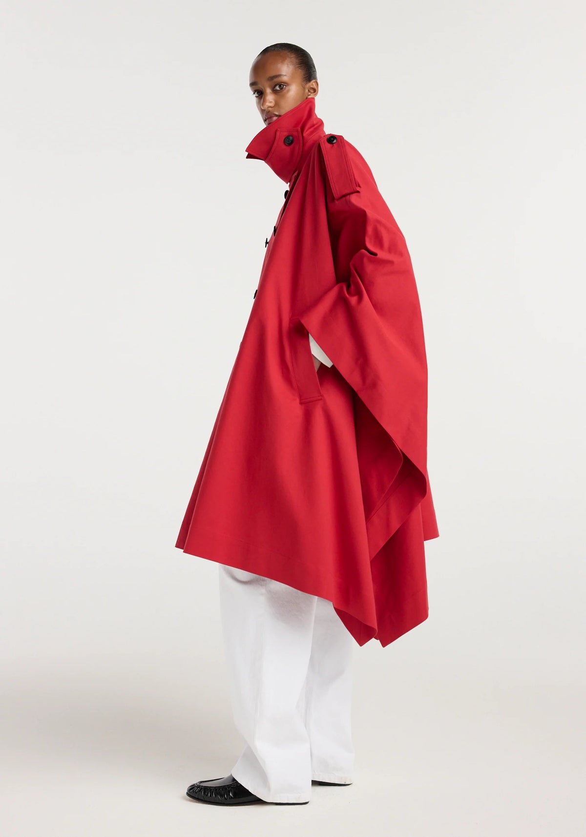 CAPE TRENCH COAT