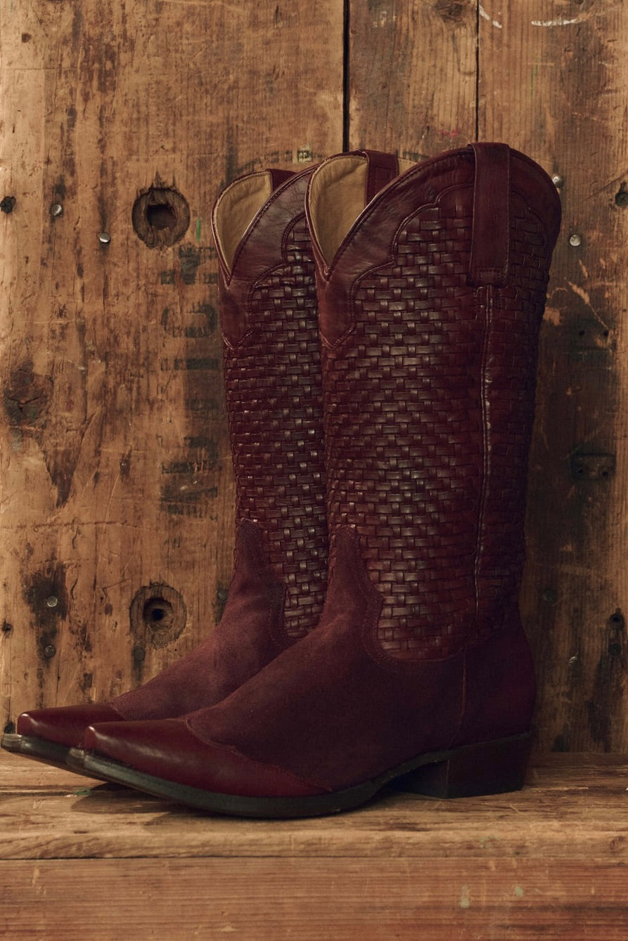 THE BASKET WEAVE COWBOY BOOT