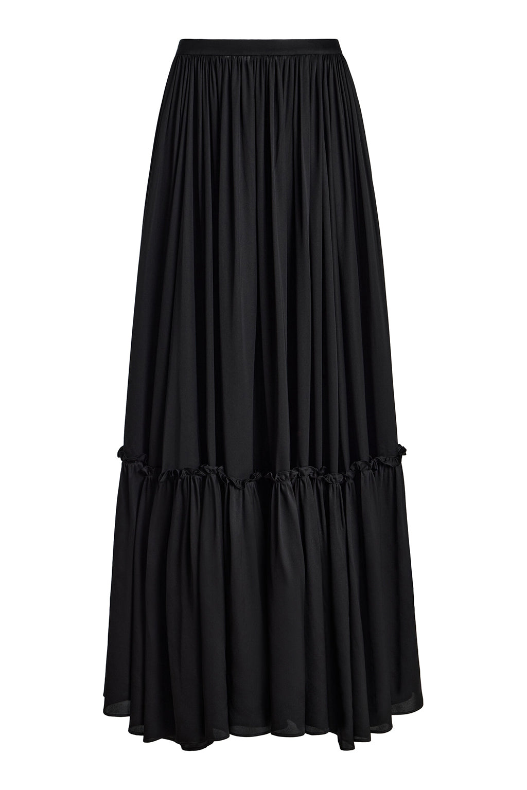 JUPE EN SATIN JADE