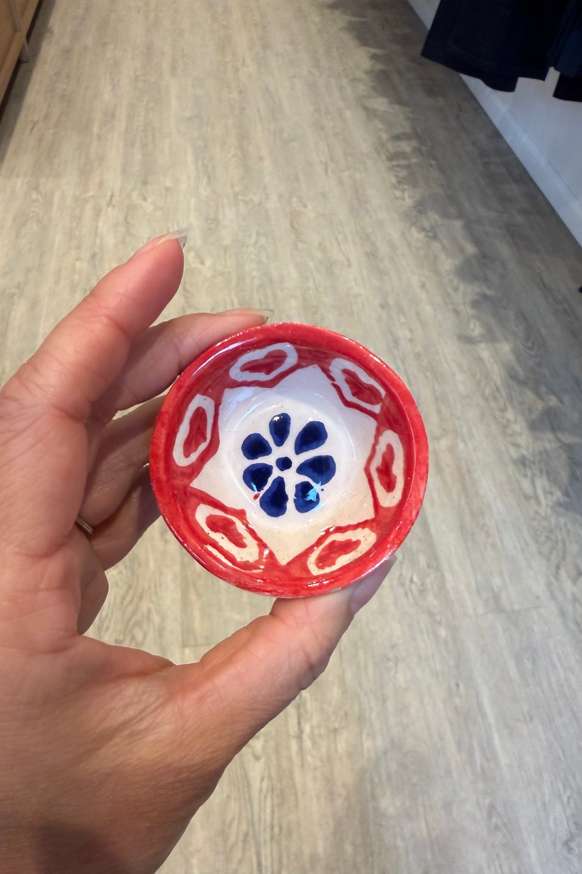MINI CLAY BOWL IN ROJO AZUL