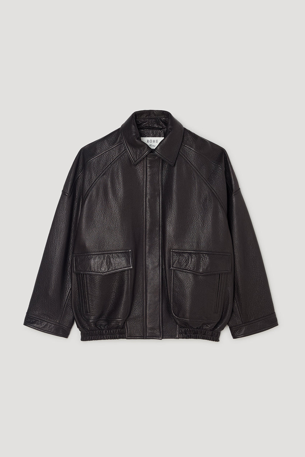 GRAIN LEATHER AVIATOR JACKET