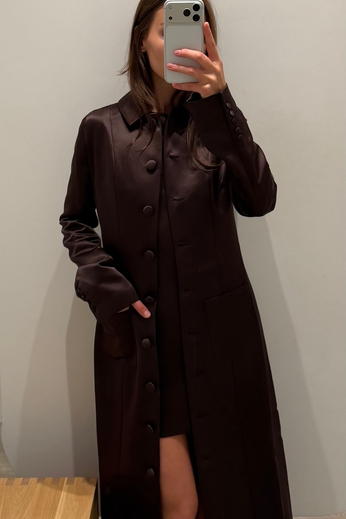 DANI SATIN COAT