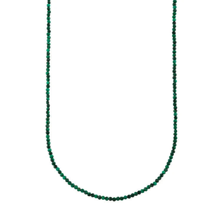 COLLIER PERLÉ PETITE MALACHITE