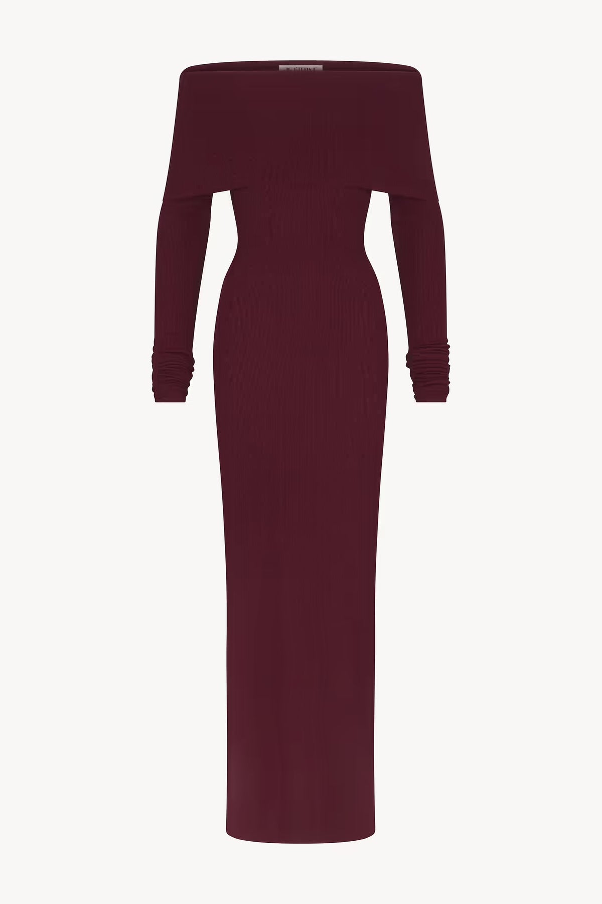 LONG SLEEVE OFF-SHOULDER MAXI DRESS