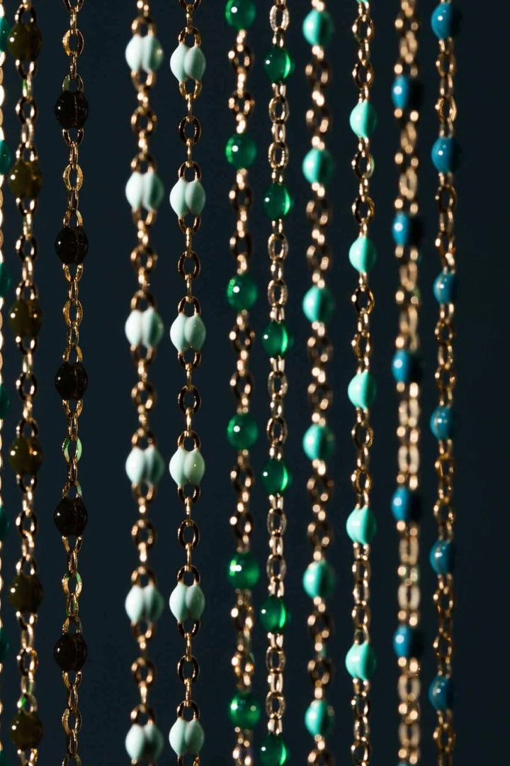 COLLIER GIGI CLASSIQUE 16" ÉMERAUDE