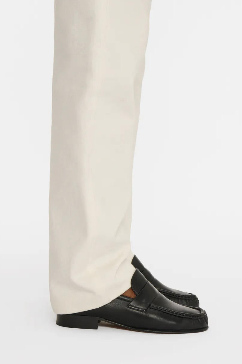 RUCHED LEATHER LOAFER
