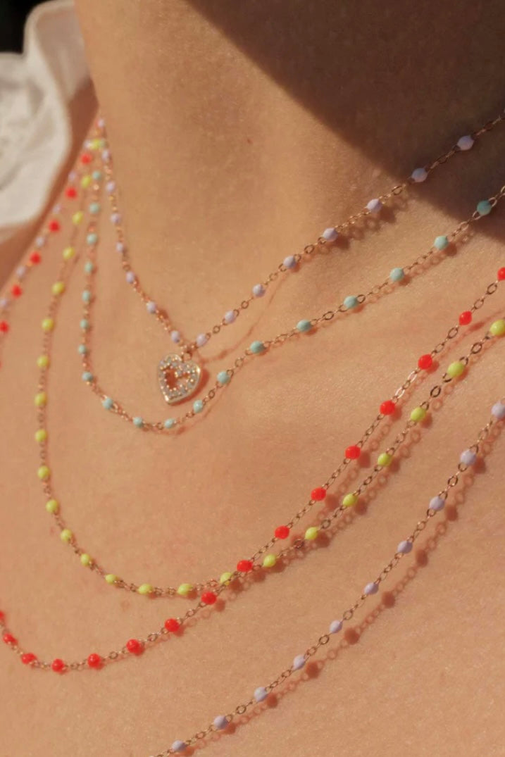 COLLIER CLASSIQUE GIGI 16 POUCES EN JADE