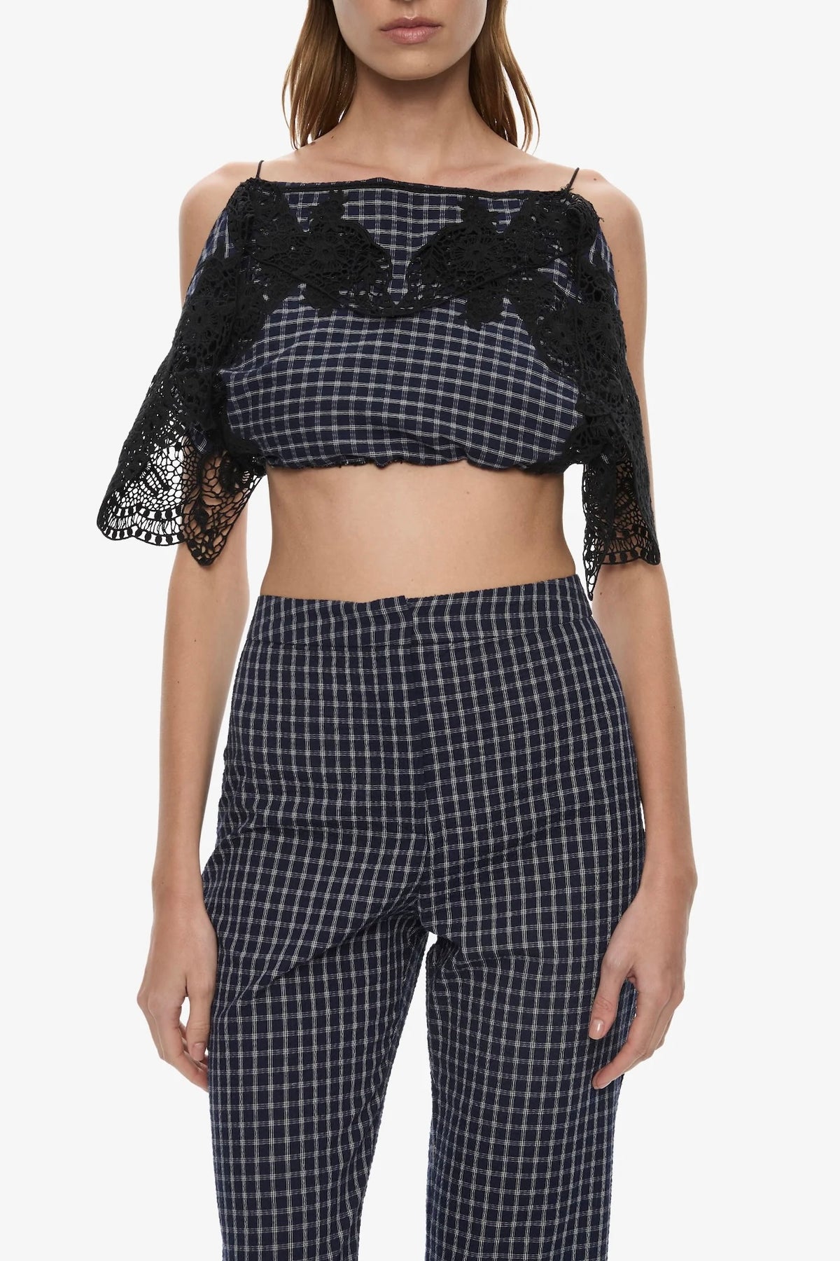 MAYA EMBROIDERED HANDKERCHIEF TROUSER