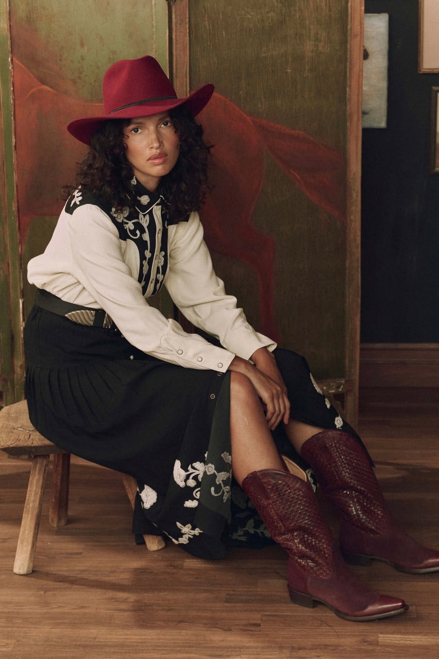 THE BASKET WEAVE COWBOY BOOT