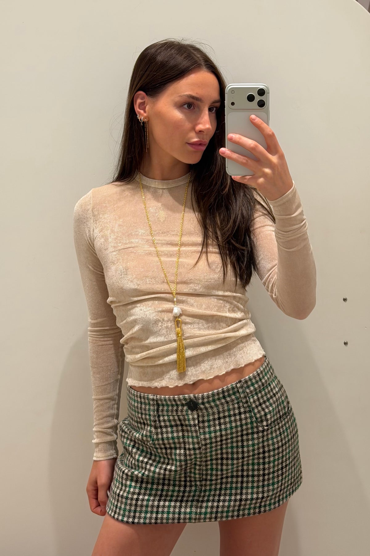 BRITISH CHECK MINI SKIRT