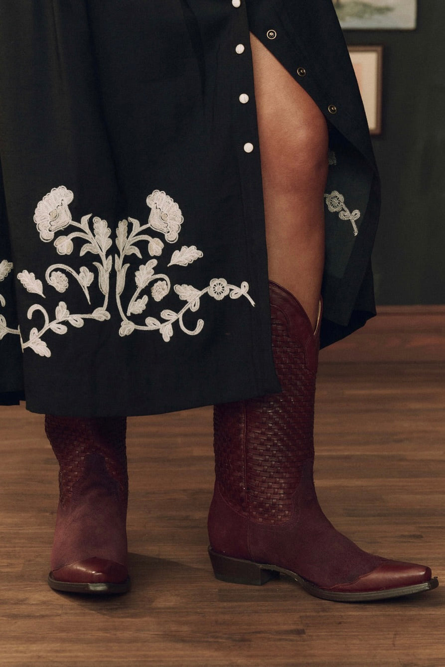 THE BASKET WEAVE COWBOY BOOT