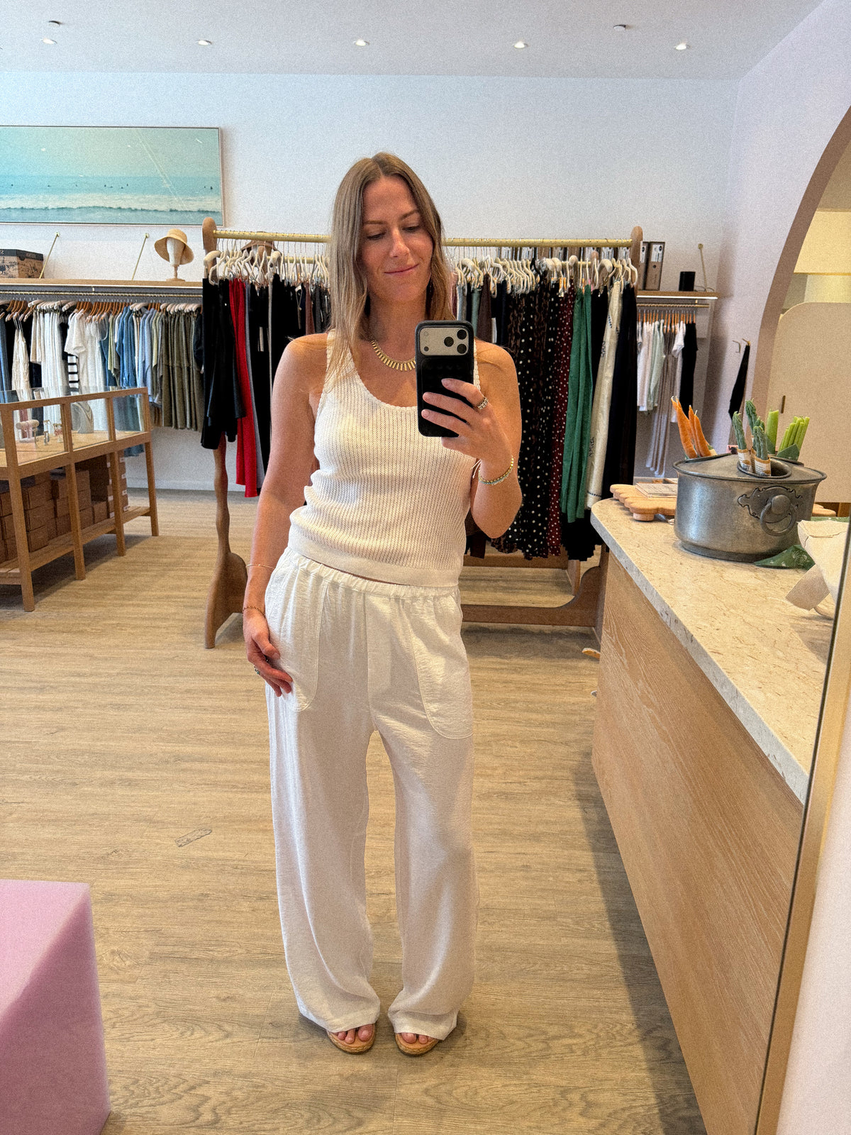 JUNA SCOOP NECK TANK TOP